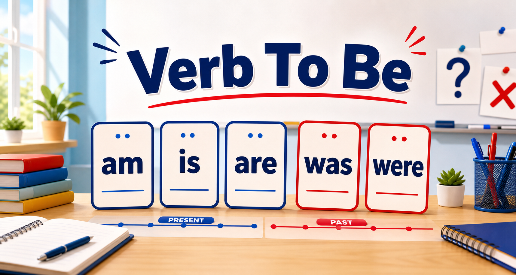 Verb To Be grammar banner