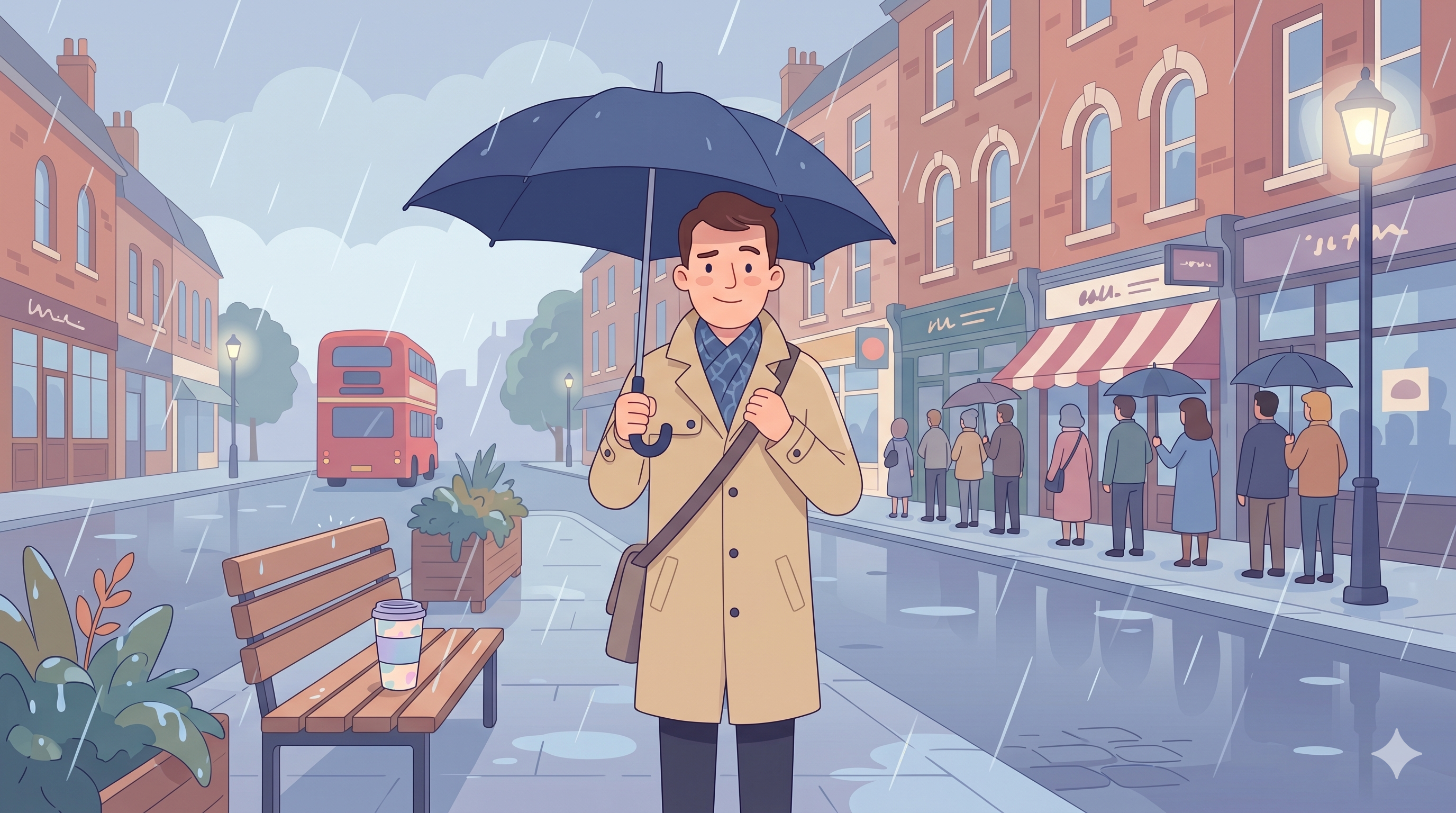 Londoner stereotype illustration