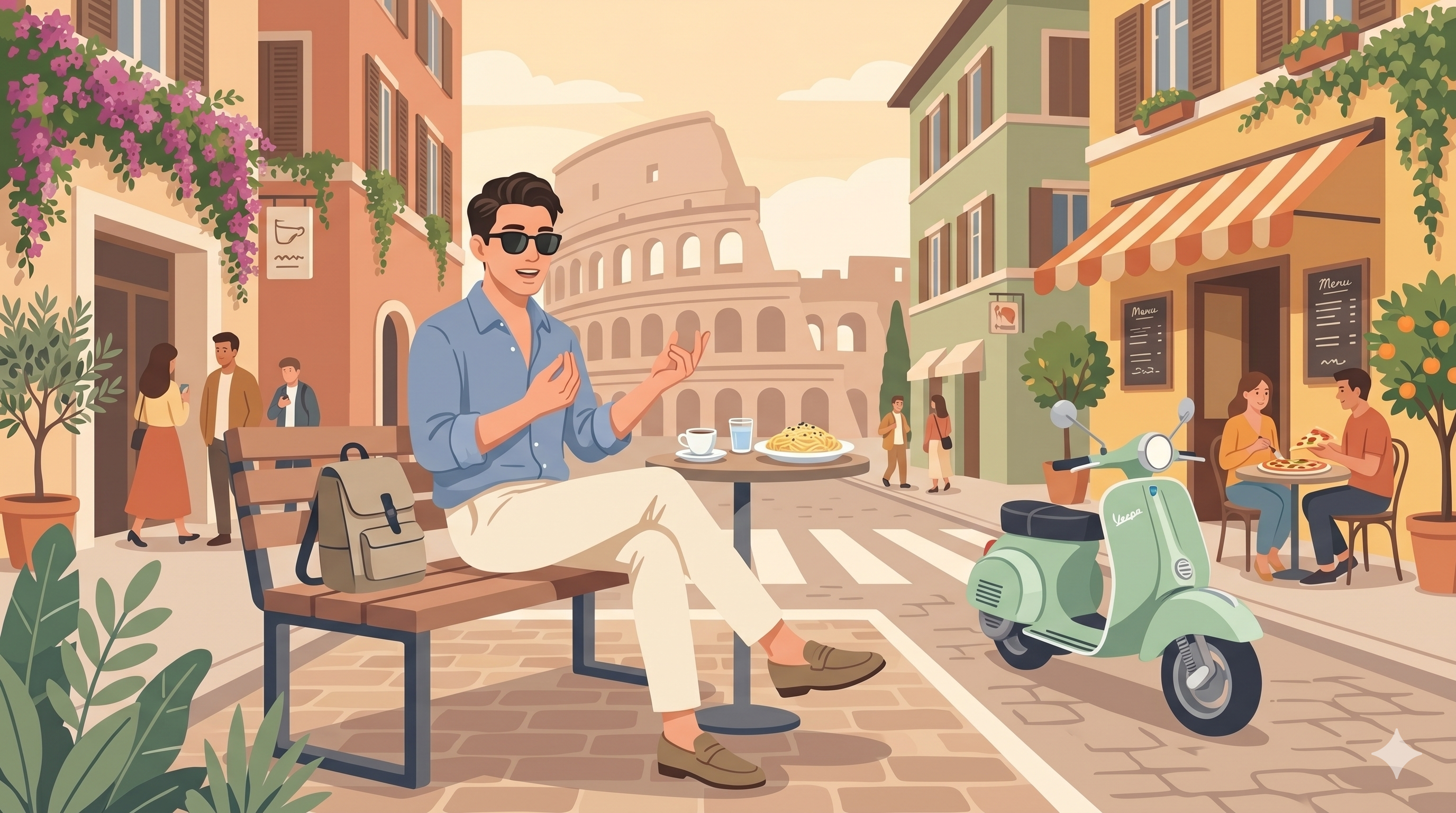 Roman stereotype illustration