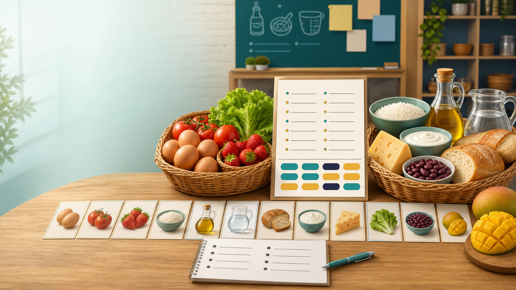 Quantifiers gap-fill grammar practice with food cards