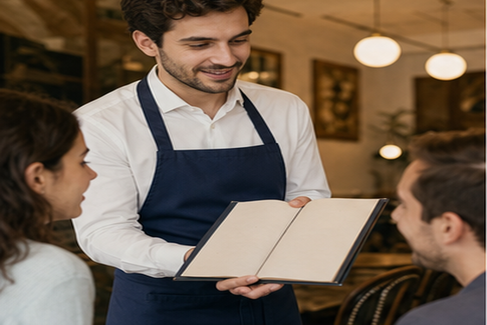 Serveur qui montre un menu simple