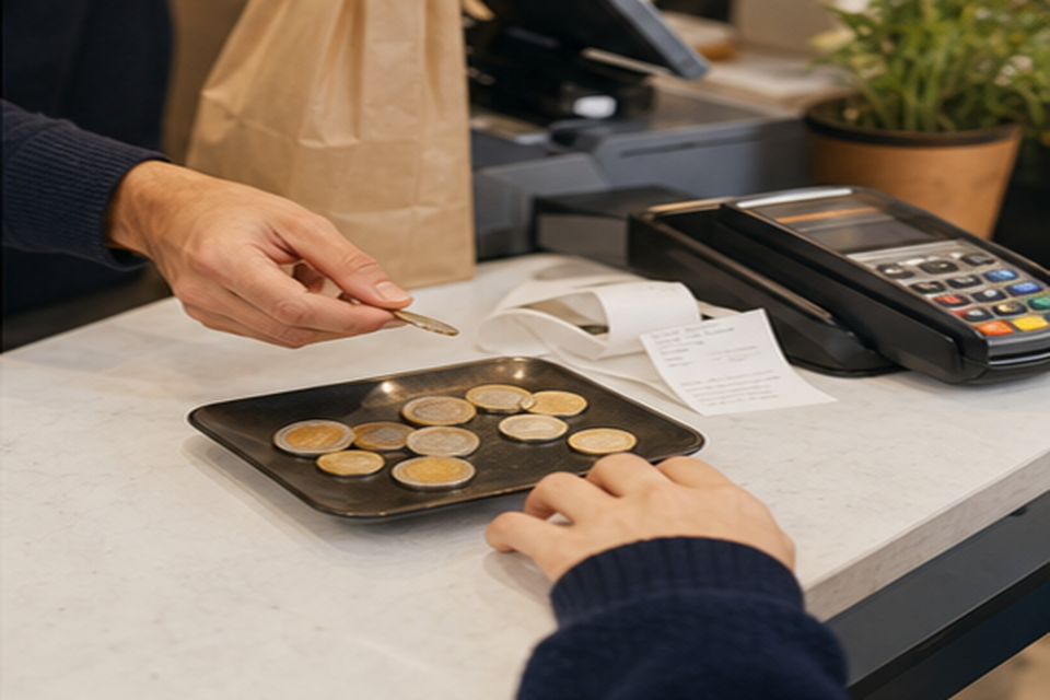 Paiement en euros au comptoir