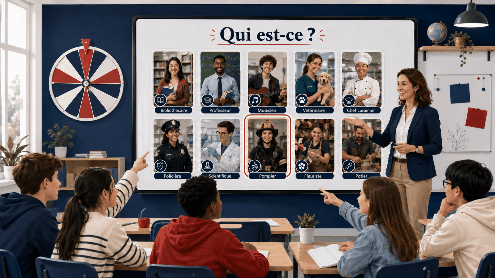 Qui est-ce avec personnages et professions
