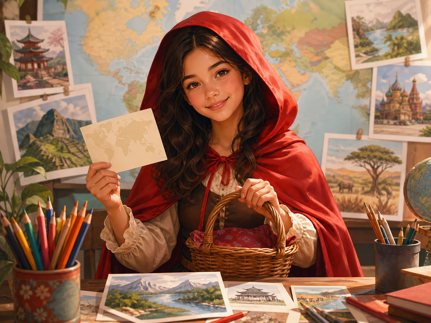 Caperucita à inventer par l'étudiant