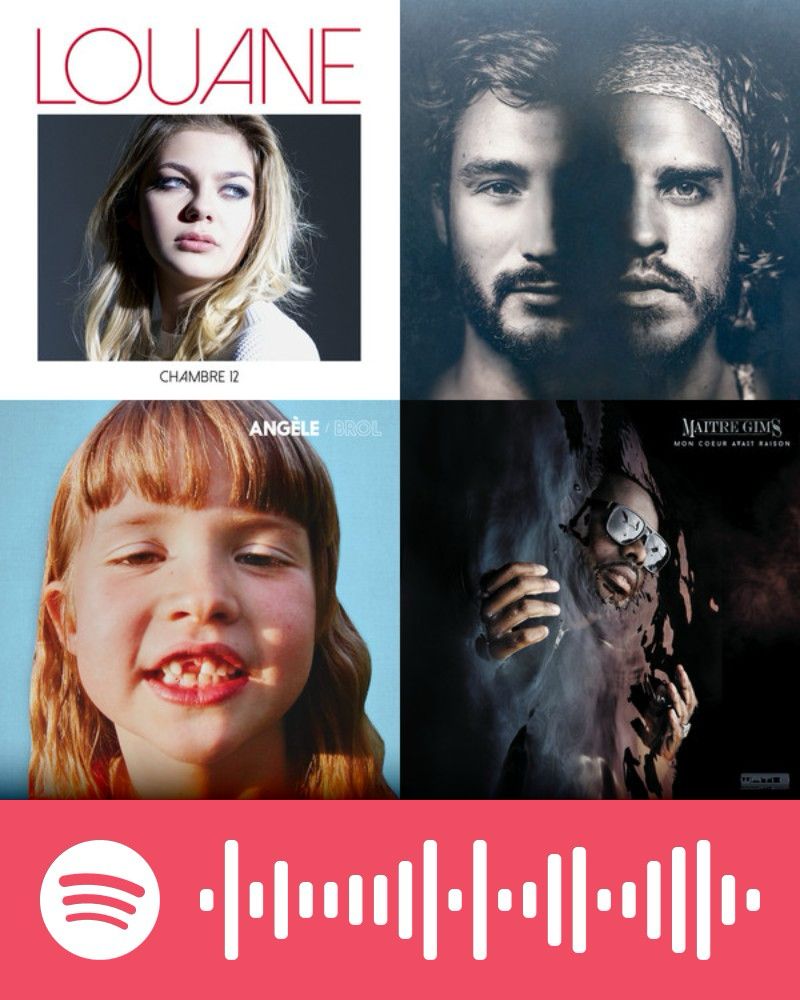 Carte Spotify de la sélection musicale du professeur